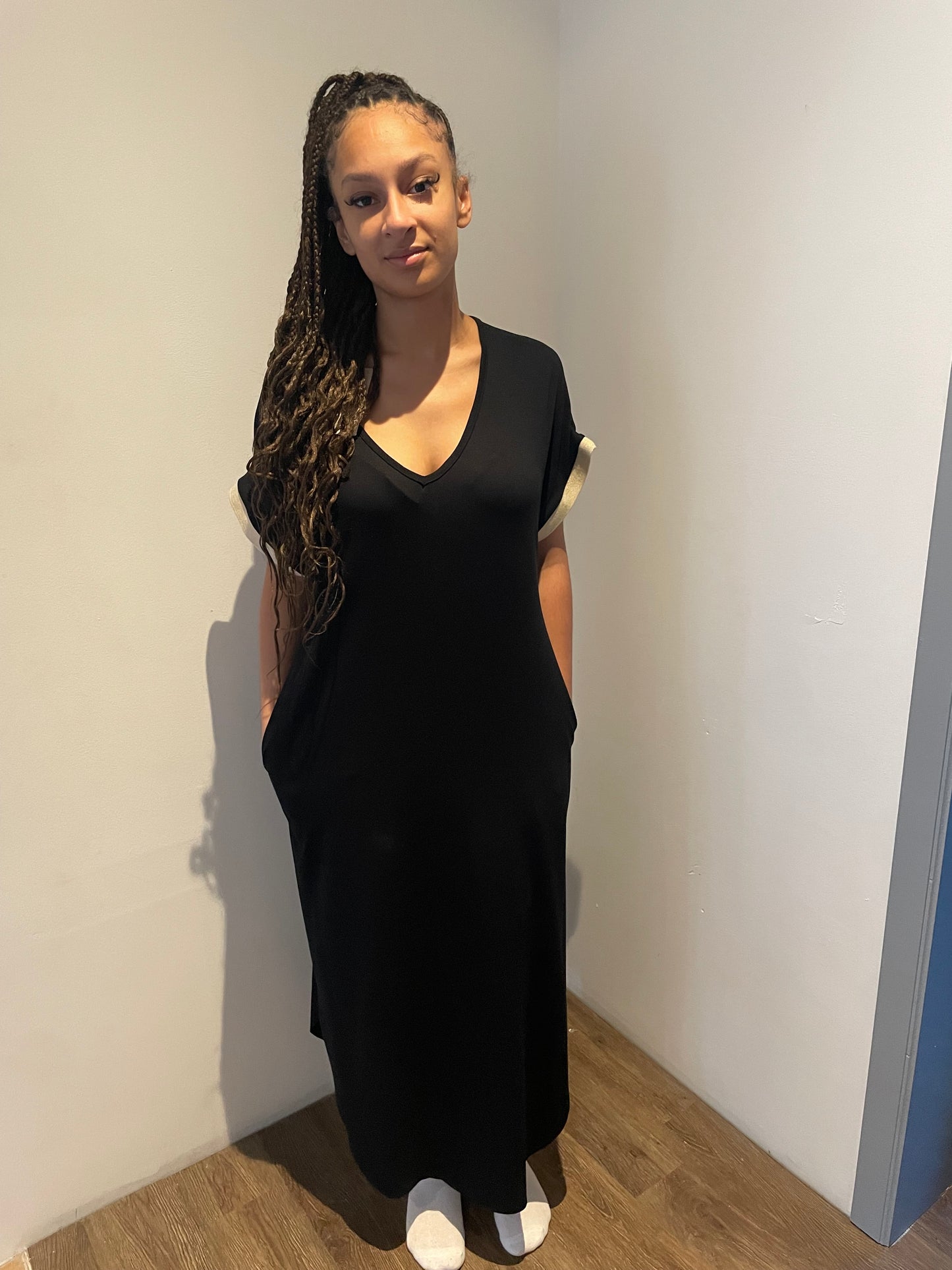 The long black dress