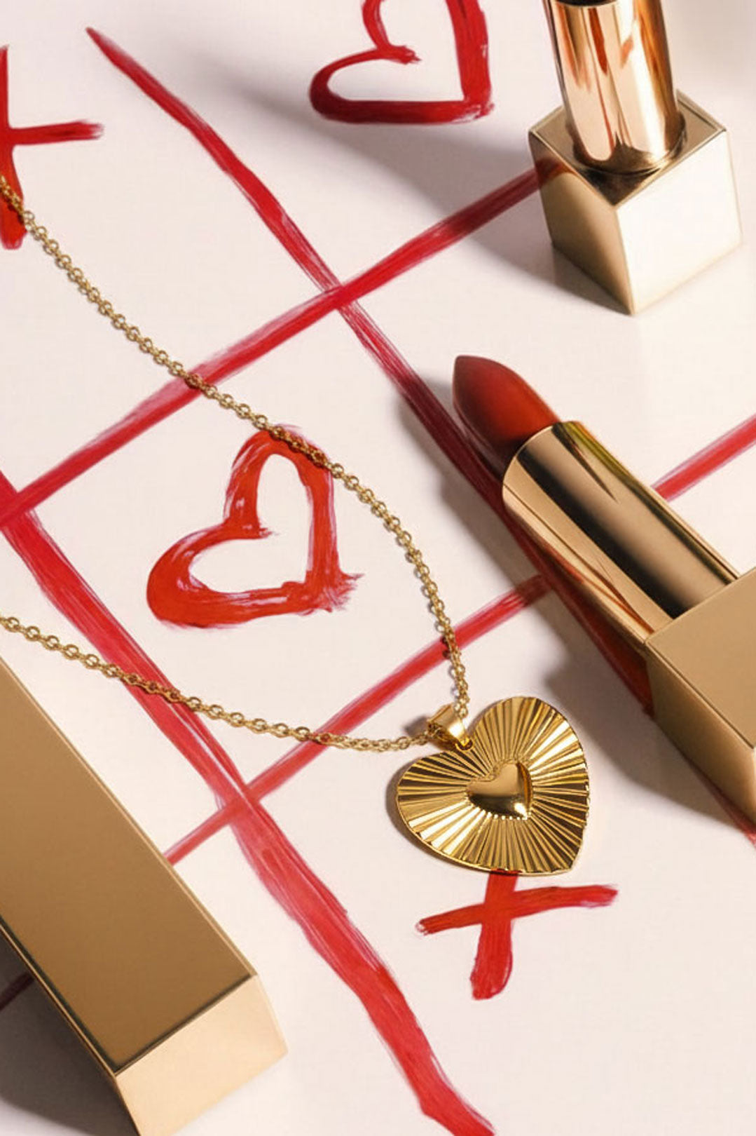 Lange ketting hart goud