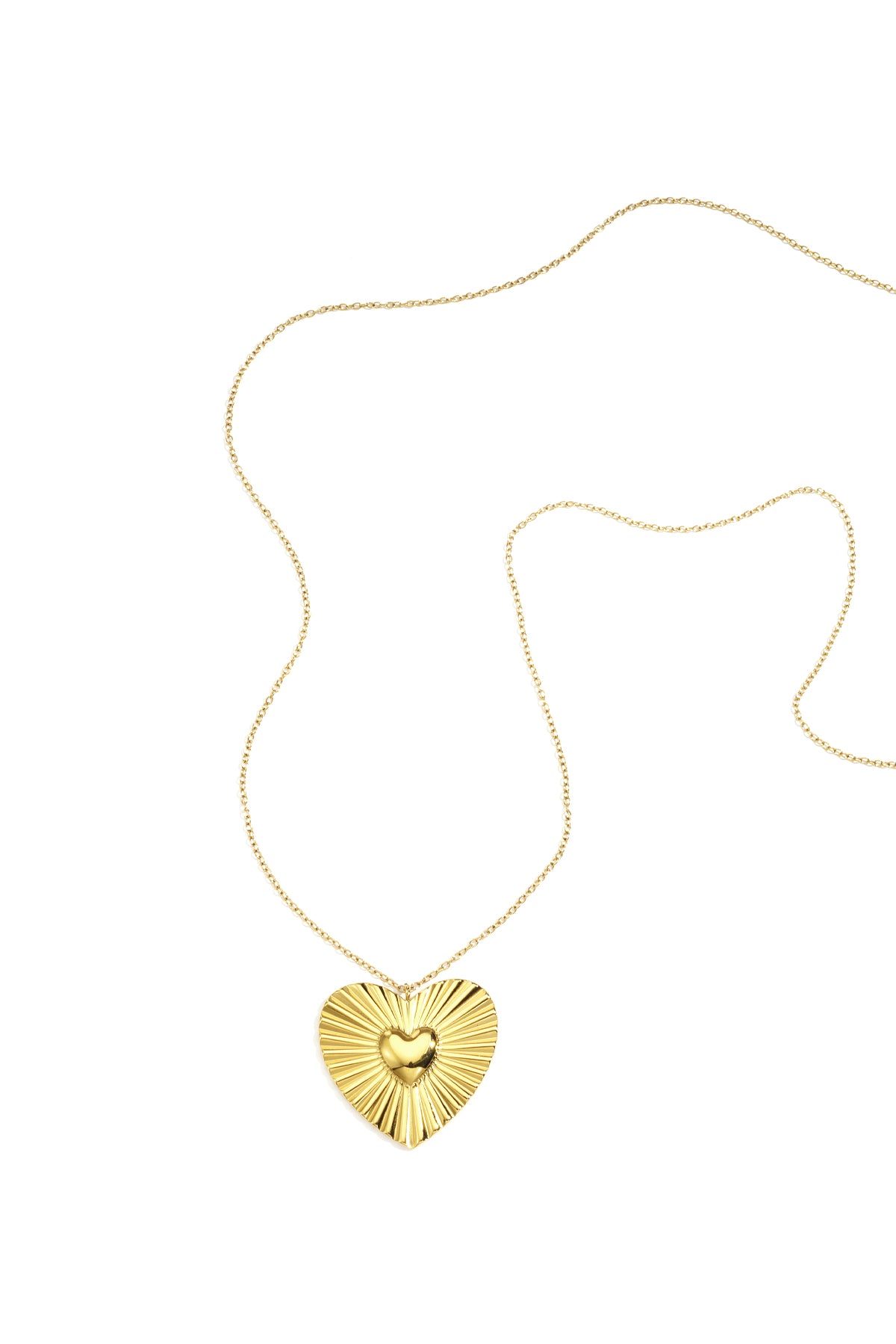 Lange ketting hart goud