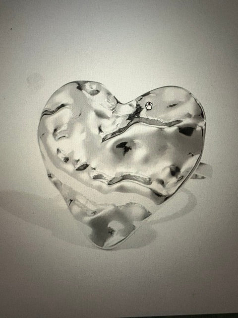 Statement ring hart zilver